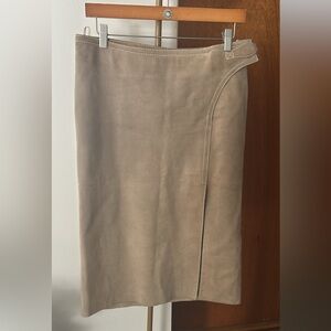 Gucci Tan Leather Skirt Size IT 44